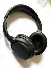 KitSound Slammer Wireless On-Ear Headphones with Built-In Microphone - Black