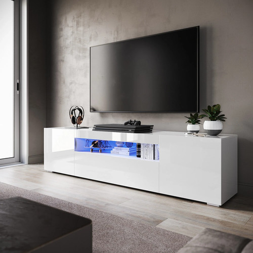200cm high gloss white - high,