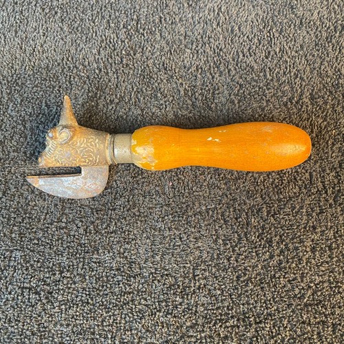 Antique bulls head can - head,