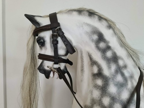 Medium stitched bridle - stitched, for