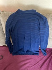 Crane Sports Top Medium Blue Long Sleeve See Description