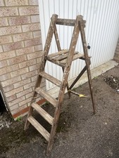 Vintage Wooden Folding Step