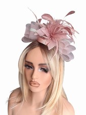 Dusky Pink Bespoke Fascinator