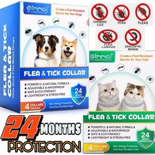 Dog Cat Anti Flea Collar Advanced Treatment Pet Adjustable 24 Month Protection