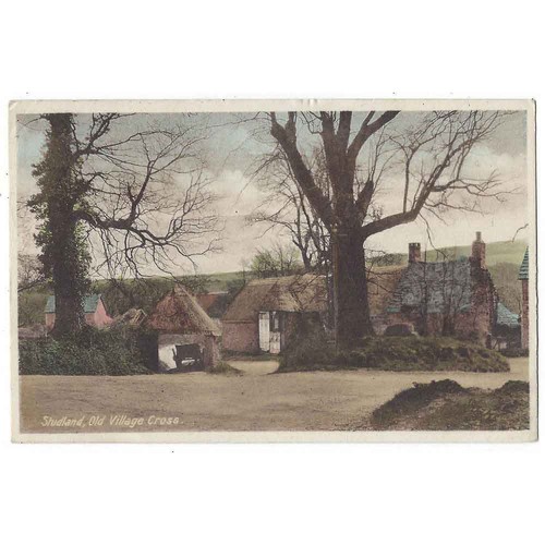 Studland old village cross - old,