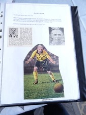 Raich Carter Display with Original Signature on picture Sunderland Derby Hull