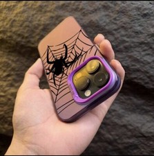 iPhone 15 Pro Spider Web Unusual Phone Case Design