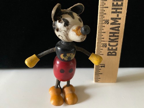 Vintage 1930s wooden mickey - wooden,