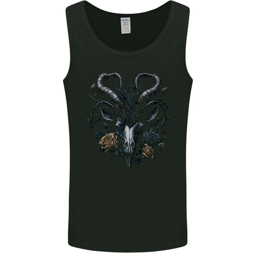 Gothic goat skull with - gothic,