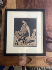 William Nicholson A Is For Artist From alphabet Series