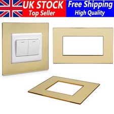 1-10x Finger Plates Light Switch Single Double Plug Socket Surround Panel Cover