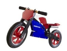 Kiddimoto Wooden Balance Bike Superbike Cycle No Pedals Running Bicycle Trainer