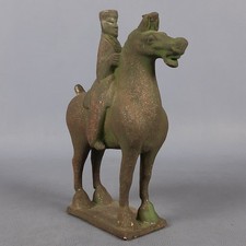 Statue Chinese Horse Terracotta Coated Style Tang Collection Vintage Xx Century
