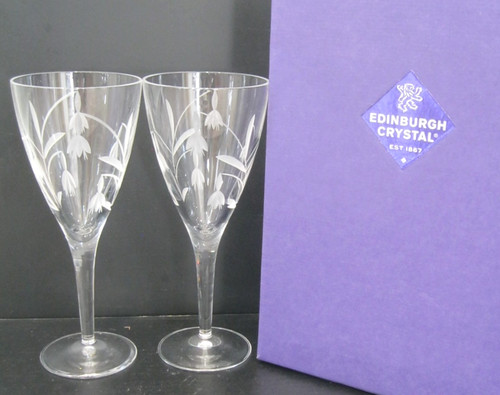 Edinburgh crystal tain - 2x, wine