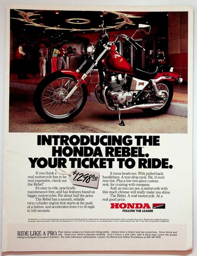 Honda rebel motorcycle 1985 - rebel,