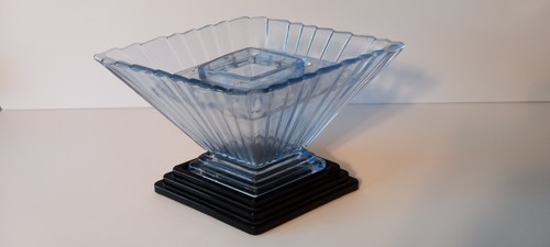 Art deco peice glass - glass, vase