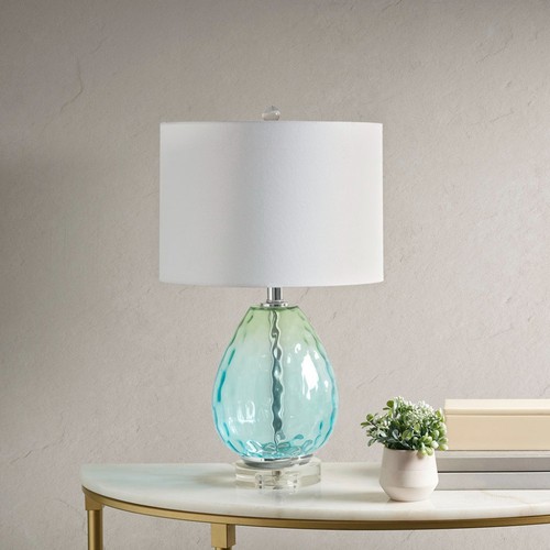 Bedroom ombre glass table lamp - ombre,