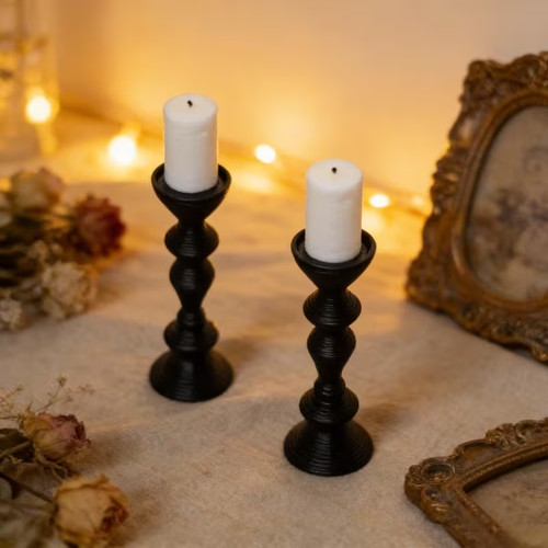 Black candlesticks dolls - black,