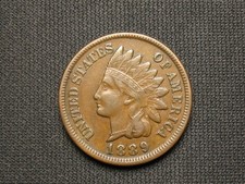 OLD COPPER COIN! XF+ 1889