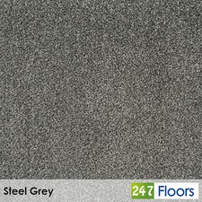 Steel Grey Soft Saxony Carpet