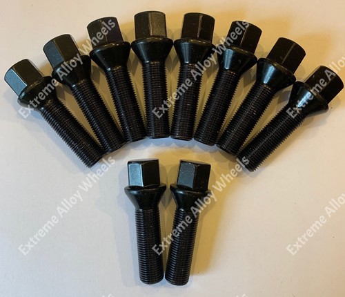 Black alloy wheel bolts for - black,