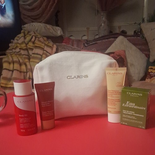 Clarins beauty bag with - beauty,