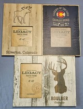 Colorado Wooden Photo Frame Bundle – Set of 3 Rustic 4x6 Frames Unique Souvenir