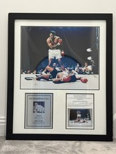 Signed Mohammed Ali Framed Photograph With Authenticity