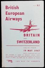 Airline Timetable - British