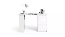 White 3 Drawer Home Office