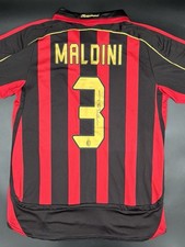 Paolo Maldini Signed  Ac Milan  2006 Home Shirt 