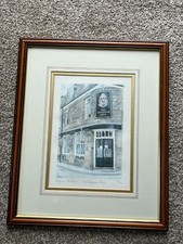 virginnia whiteford limited edition framed print - the wykeham arms winchester .
