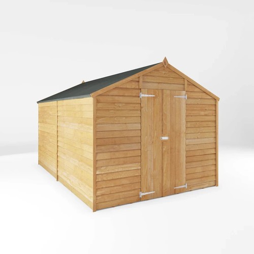 12x8 wood garden shed overlap - 12x8,