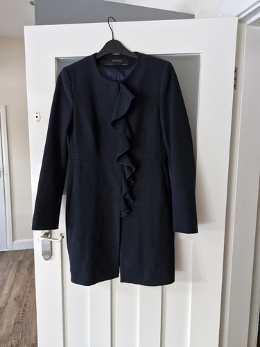 Zara blogger navy blue frill - navy,