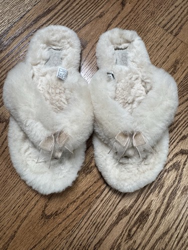 Ugg fuzzy flip flops beige - flip, flops,