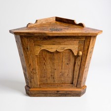 Antique Pine Corner Cabinet – Rustic Country Cupboard / Storage Unit