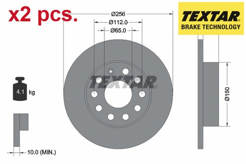 Pcs rear brake - pcs, disc