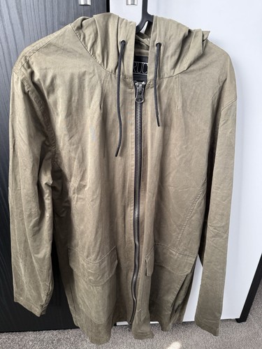 Mens distruct khaki hooded - mens,