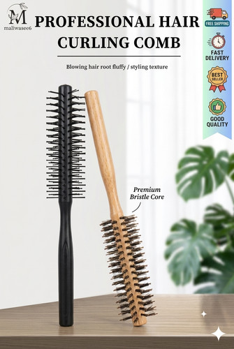 Wooden round hair - round,