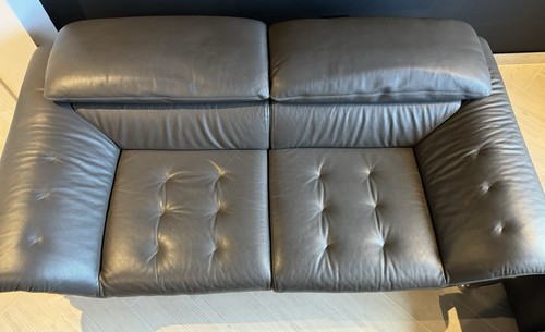 Stunning grey leather designer - leather,