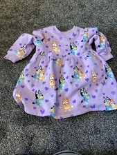 Bluey Dress Purple Aged2/3