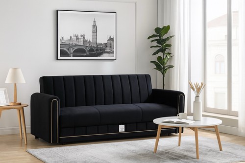 Modern plush storage - storage, bed