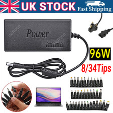 Universal 96W Power Supply Charger 12V-24V DC Connectors Adapter For PC Laptop