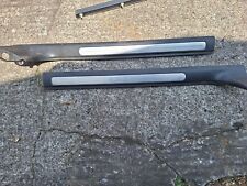 ALFA 147 3 DOOR PAIR KICK PLATES BLACK WITH CHROME STRIP Q2 VERSION 00-11