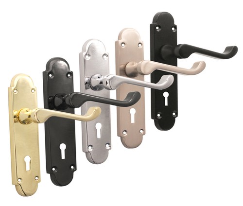 Door handle set victorian - handle,
