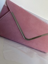 Pink Velvet Clutch Bag