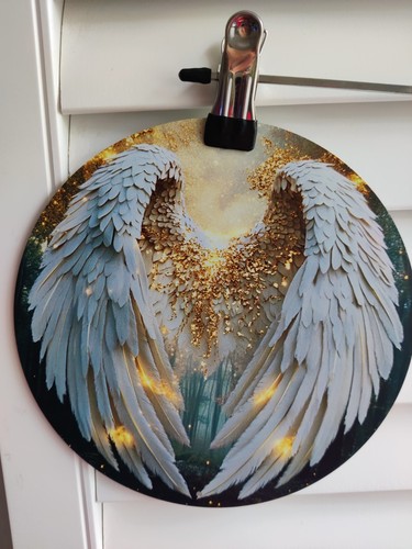 Angel wings gold glitter - gold,