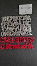 Alphabet And Numbers  Die Set 6
