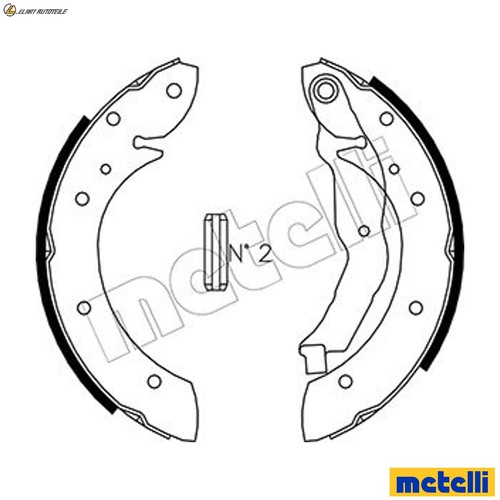 Brake shoe set 0351 for - shoe,
