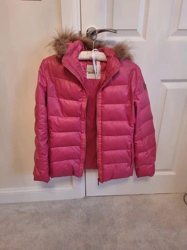 Moncler pink coat